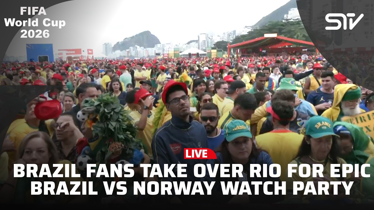 Live | Brazil Fans Take Over Rio for Epic Brazil vs Norway Watch Party | ZO1U