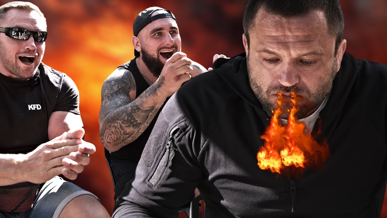 NAJOSTRZEJSZY BURGER W POLSCE VS INSTRUKTOR SAMOOBRONY (CZERWONY PINGWIN,OSTRY KANAŁ)