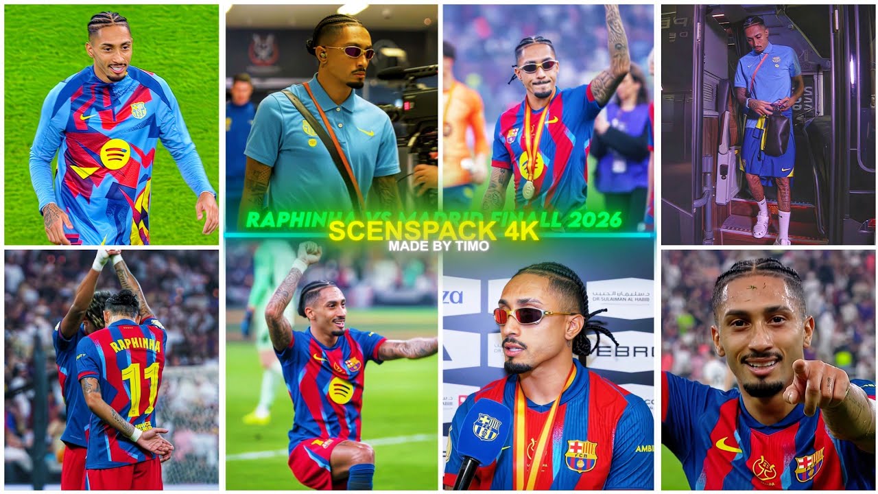 Raphinha Vs Real Madrid Final 2026 / RARE CLIPS ● SCENEPACK 4K (With AE CC and TOPAZ)