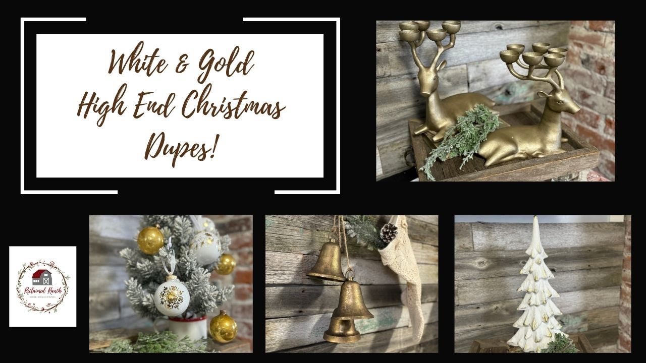 White & Gold High End Christmas Dupes!