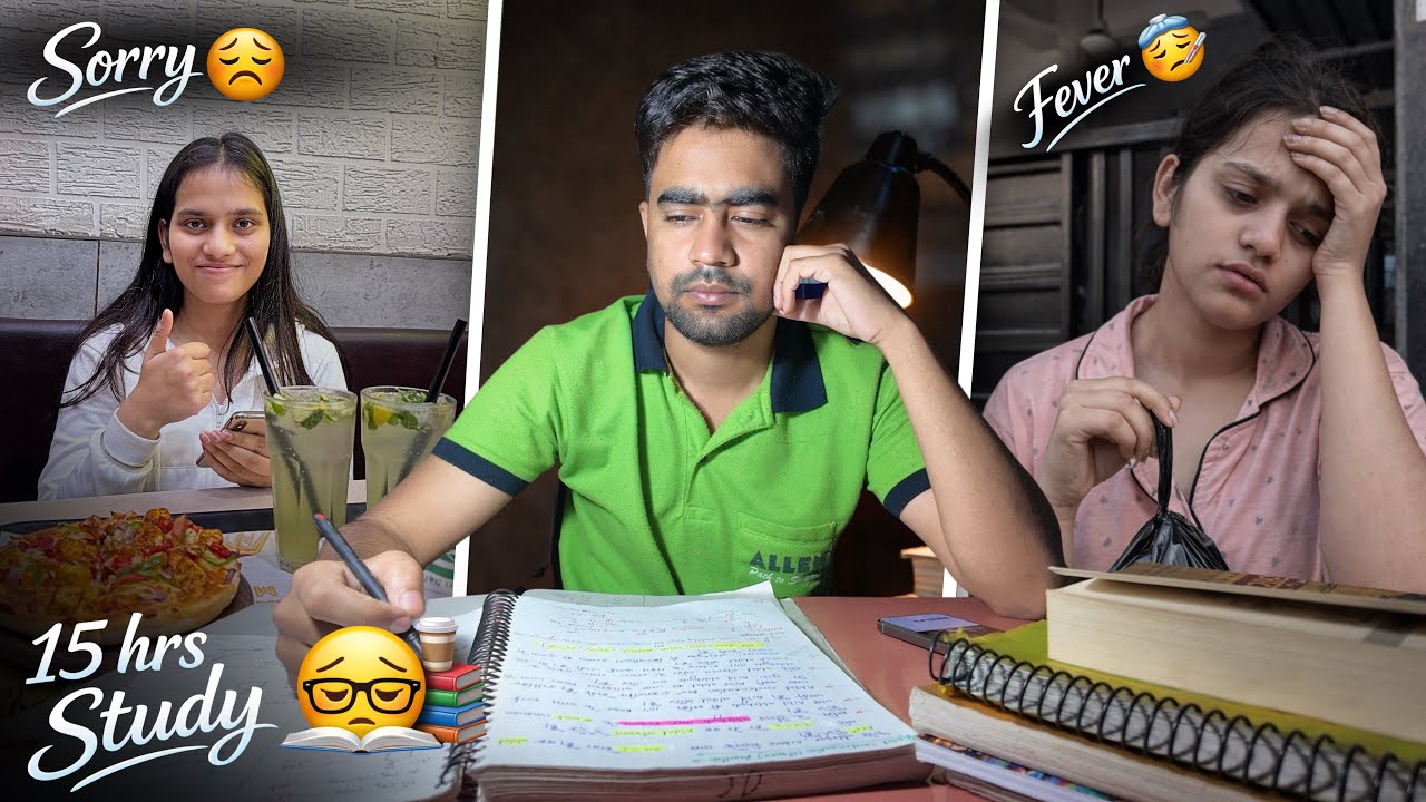 NEET 2026 Journey 😣 | 15 Hours Study | Iram Sick 🤒