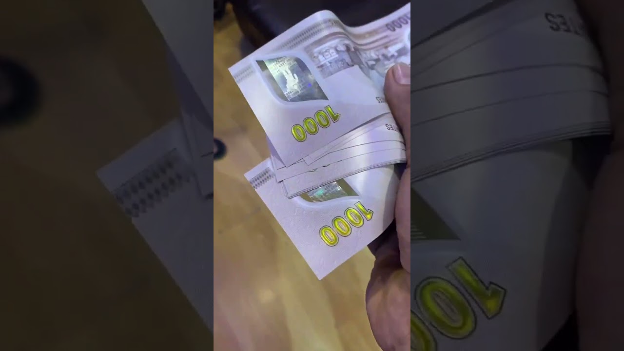 1000 new note AED Dhiram #subscribe #shorts #shortvideo #dubai #uae #2023