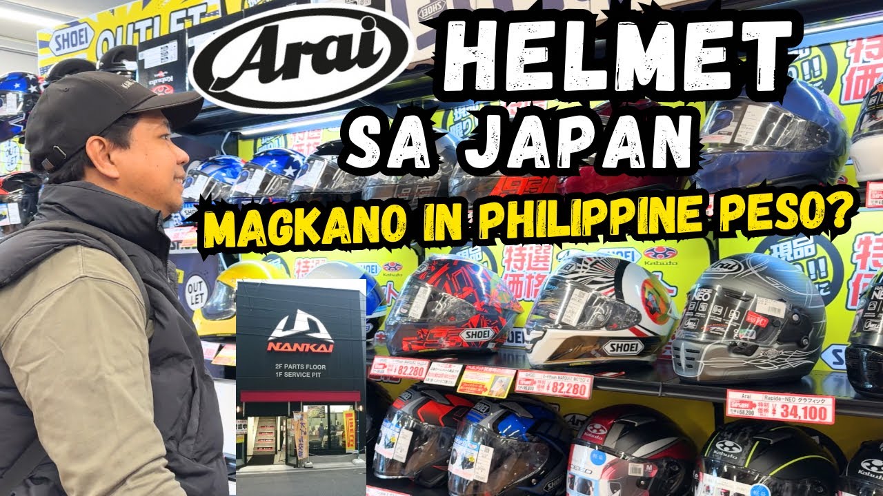 Arai, Shoei Helmet Sale NAPAKAMURA | Magkano in PESOS? | Nankaibuhin Honten #osakajapan