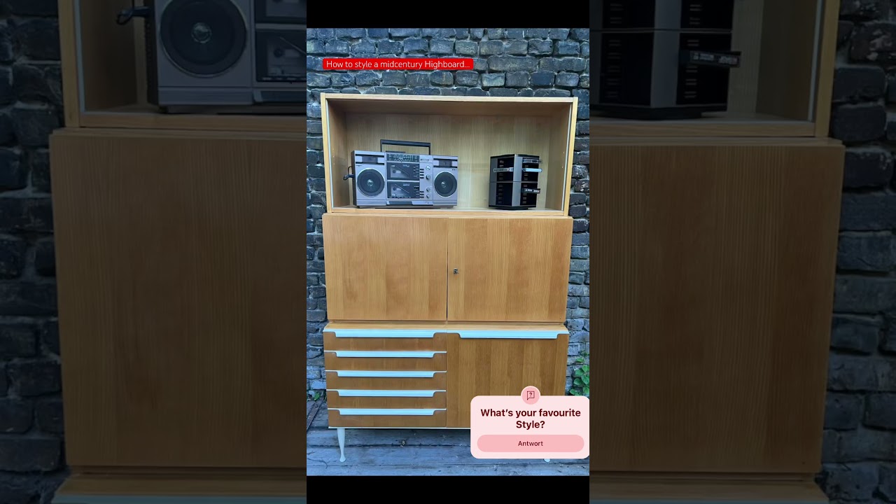 How to style a midcentury Highboard?