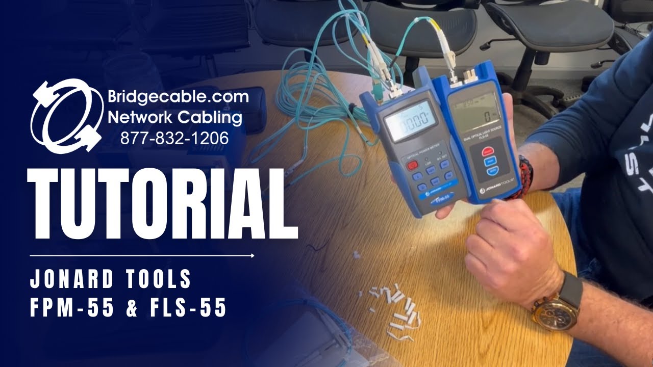 Jonard Tools FPM-55 и FLS-55 — тестирование установки оптоволоконных кабелей — эталон или ноль | ...