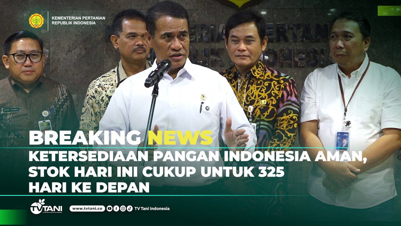 Ketersediaan pangan Indonesia aman, stok hari ini cukup untuk 325 hari ke depan