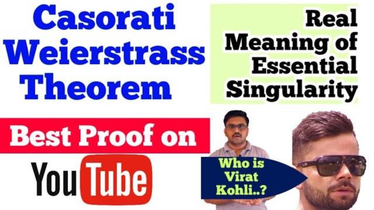 Casorati Weierstrass Theorem|Essential singularity Hindi|Complex analysis Singularity|Rahul Mapari