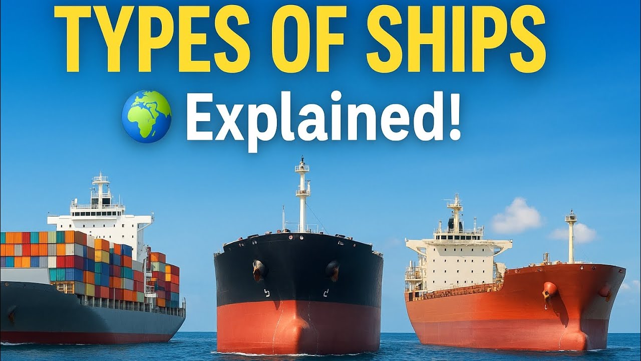 Types of Ships and Their Functions Explained | Container, Tanker, Bulk Carrier & More