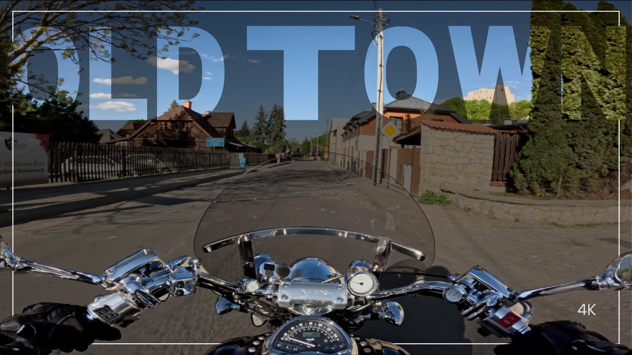 VTX 1800 old town riding | Kazimierz Dolny