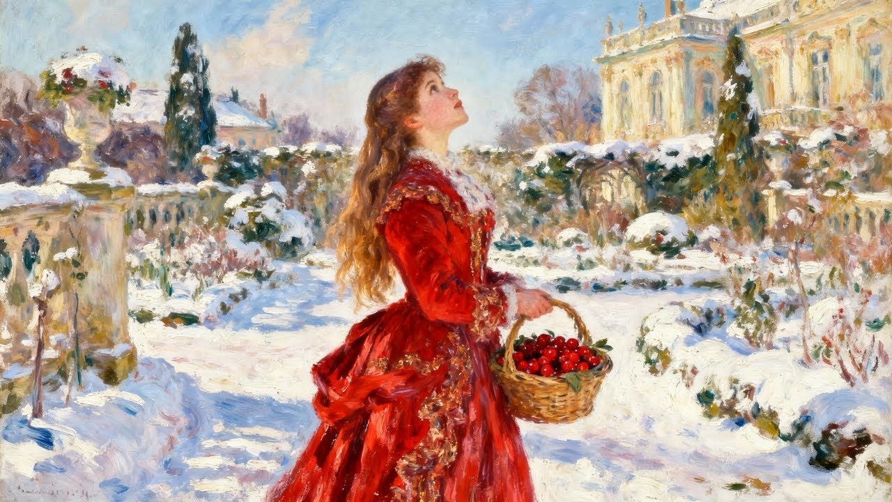 Visual Poems | Renoir | Red Berry Whispers in Winter
