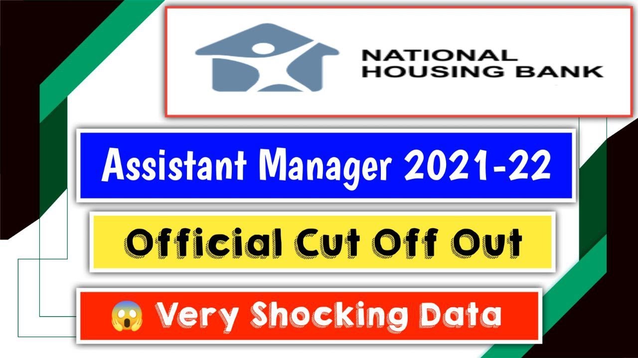 NHB Assistant Manager 2021-22 Official Cut Off Out
