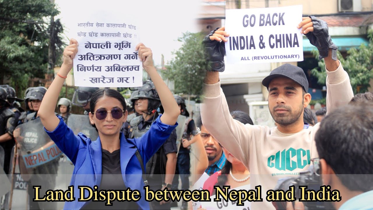 IN front Of Indian Embassy in Kathmandu|