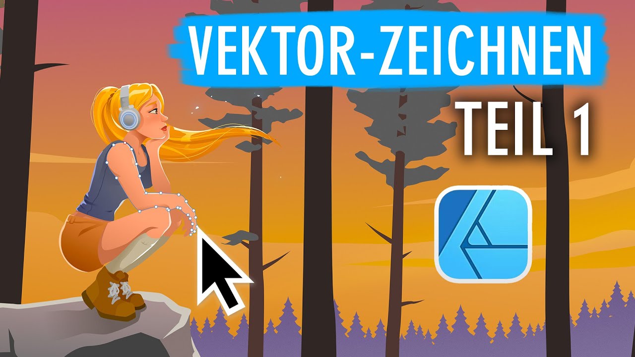 Hintergrund mit Vektoren zeichnen [AFFINITY DESIGNER Tutorial für Anfänger und Fortgeschrittene]