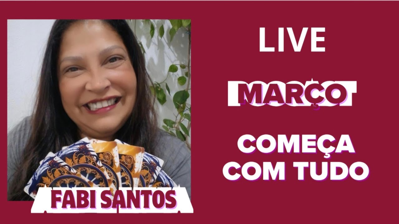 LIVE☆ MARÇO COMEÇA COM TUDO| VEM SABER MAIS #fabisanttoss #março#live