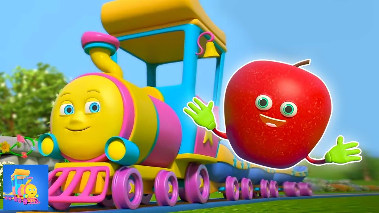 Huffy Puffy Trem M&uacute;sica De Cores + Desenho Animado Educativo Para Crian&ccedil;as