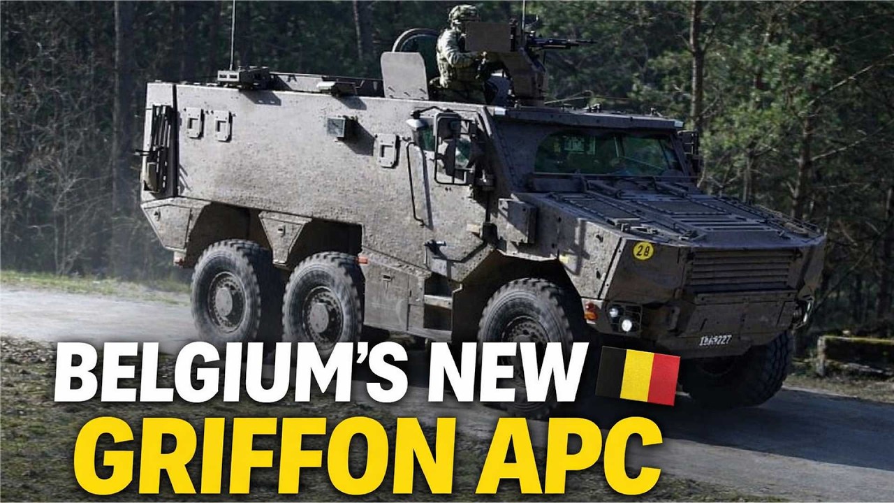 Inside New Belgian Army Griffon 6x6 Armored Vehicle French Commentary English Subtitles