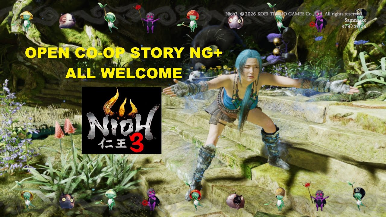Nioh 3 - NG+ Open Live Co-op Explore Together All Welcome Join Me