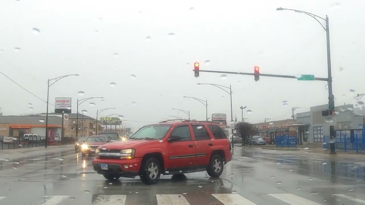 Chicago POV Drive Marquette Park  #chicago #pov #travel #explore #rainyday #winter #relaxing #asmr