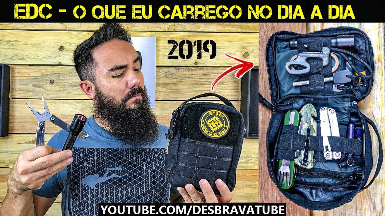 Meu edc atual 2019 - Organizador de edc Mundo Outdoor