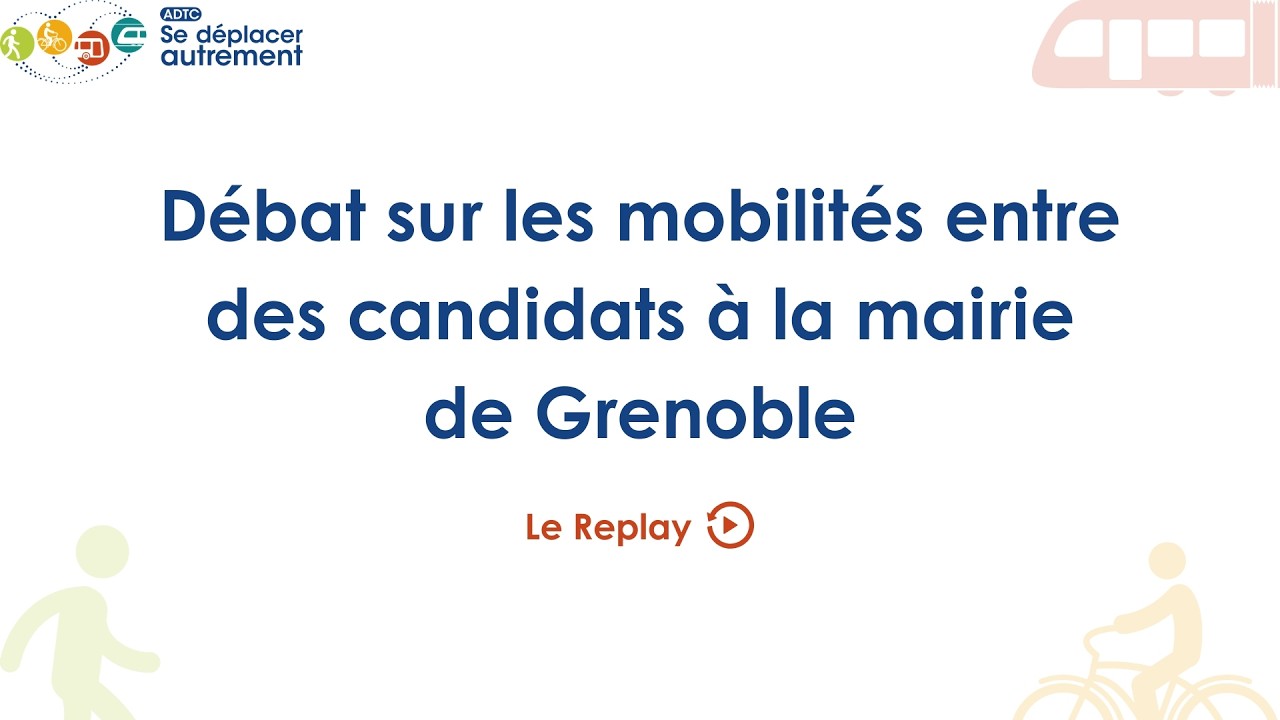 Débat autour des mobilités - élections municipales de Grenoble 2026