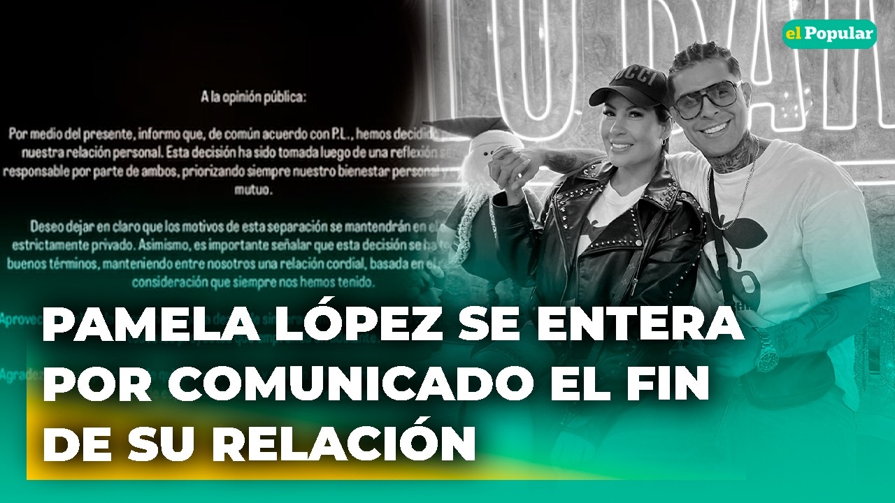 Pamela López HABLA tras comunicado de Paul Michael 😱 “Se enteró que le terminó por redes”