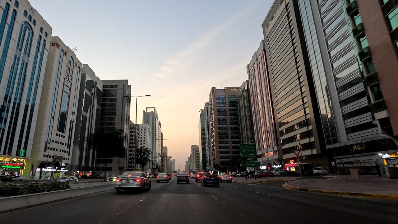 جولة العاصمة الجميلة ابوظبي الإمارات العربية المتحدة تصوير 4K