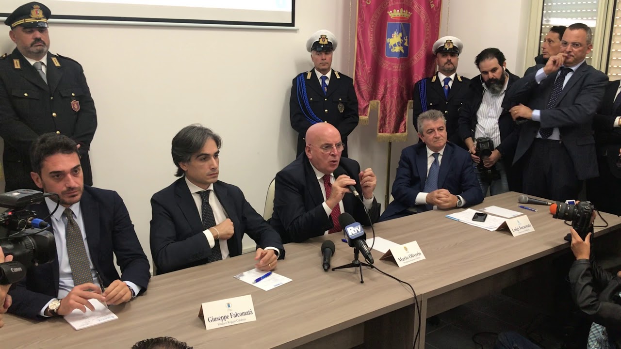 Inaugurazione potabilizzatore acqua diga del Menta