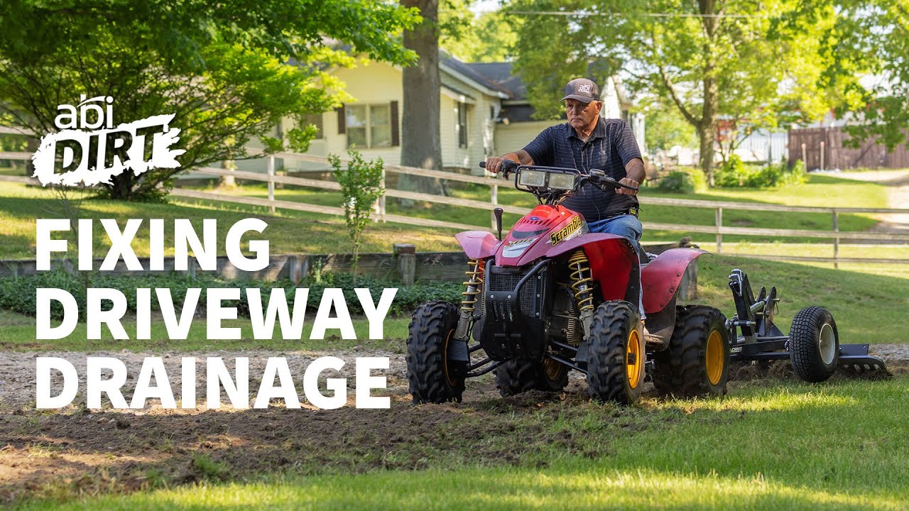 Fixing a Gravel Driveway with Poor Drainage - ABI Dirt