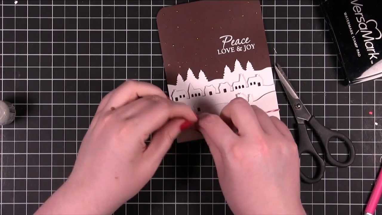 Martha Stewart Crafts Pop-Up Village Punch Card