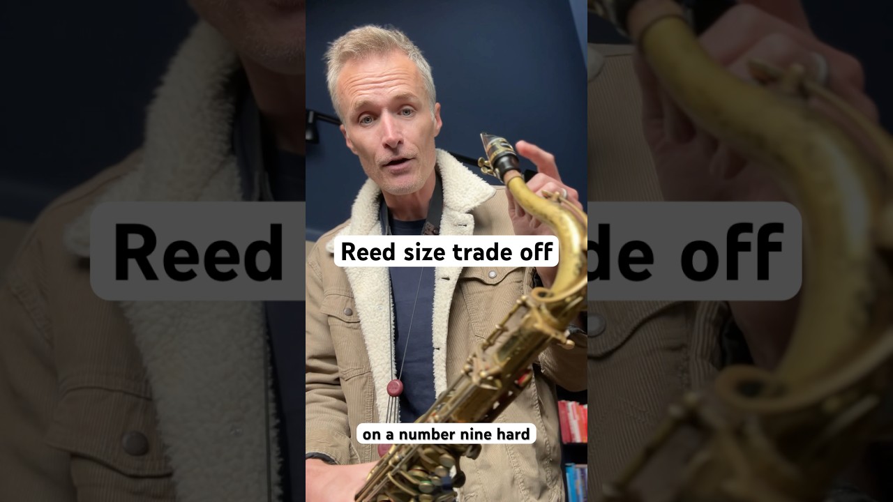 The Reed size trade off #saxophone #practice