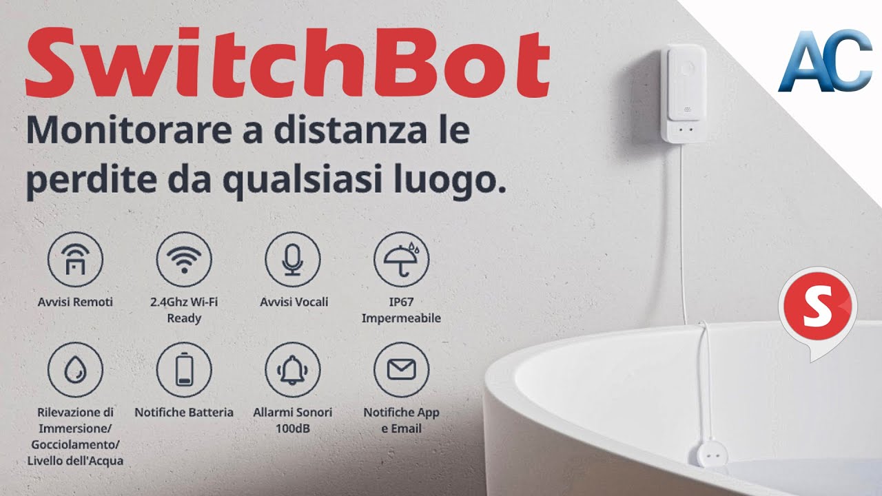 SwitchBot Water Leak Detector | Monitorare a distanza le perdite d'acqua