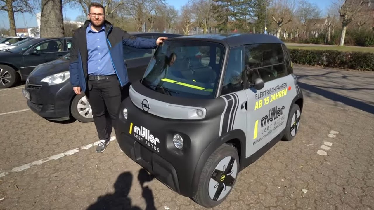 45 km/h Opel Rocks-E ab 15 Jahre fahren Moped Auto 🔴 Nur 471kg! 75km! DER WELT