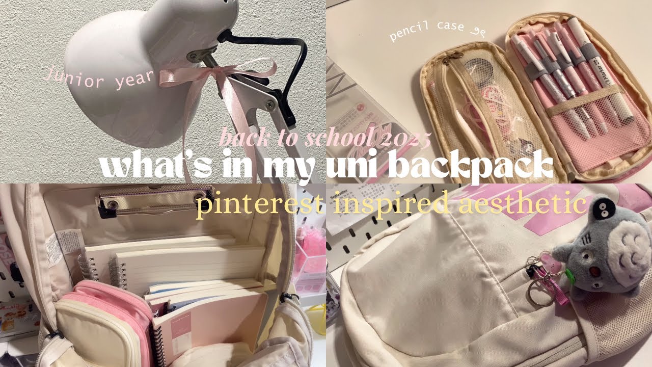 AESTHETIC WHAT’S IN MY BAG 2025🍥🎀🐰| back to school, stationery haul ౨ৎ pinterest school girl 🪽𓂃 
