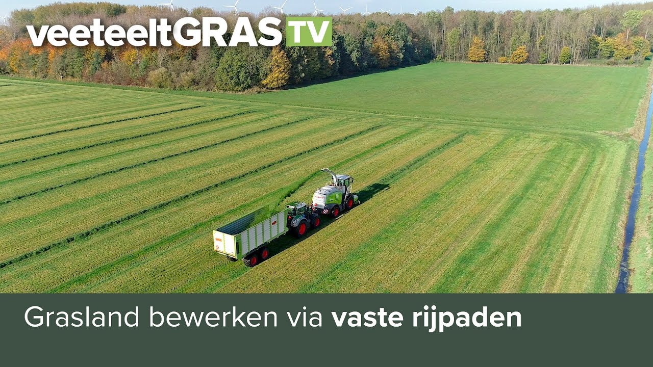 Grasland bewerken via vaste rijpaden