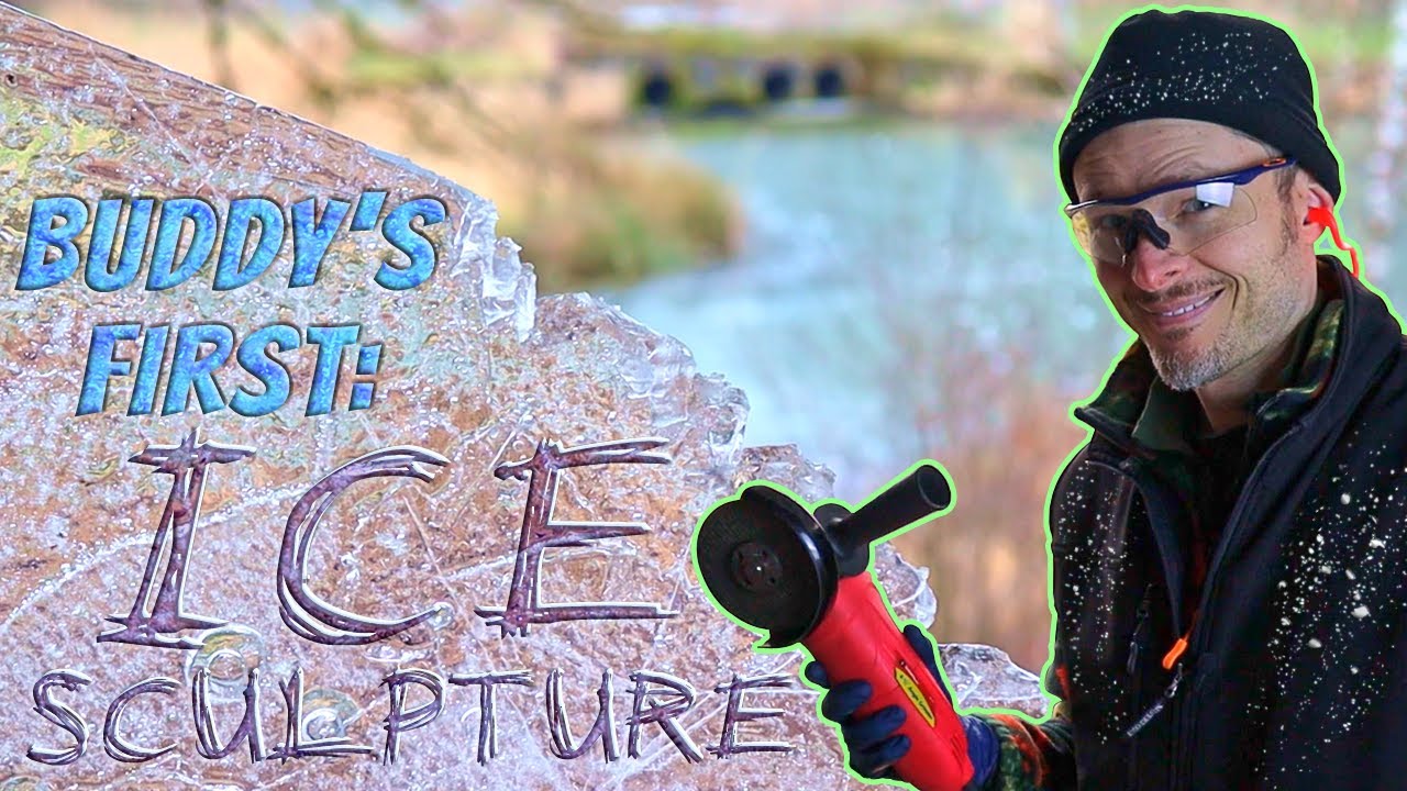 Buddy's First: ICE SCULPTURE! 🧊🗿
