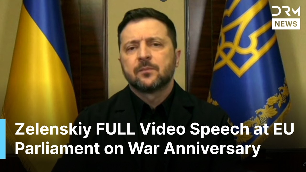 FULL REMARKS: Zelenskiy Speaks to EU Parliament, Condemns Putin’s Aggression & Urges Sanctions |AC1B