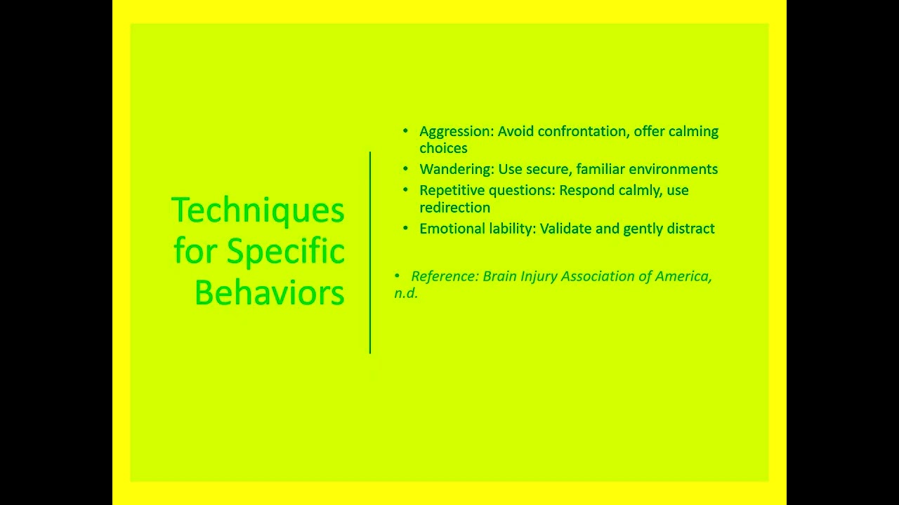 TBI Caregiver Training Presentation