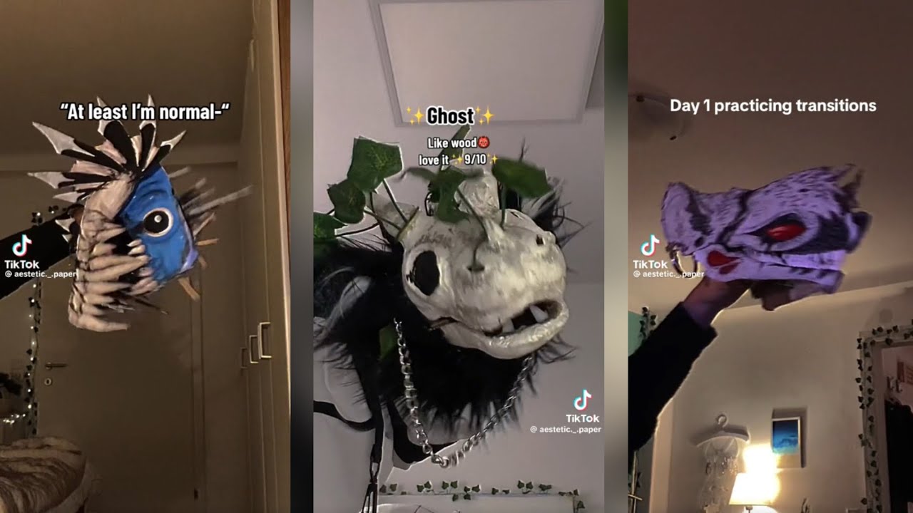 ✨Aesthetic Paper✨ Paper Dragon Puppet TikTok Compilation! 2