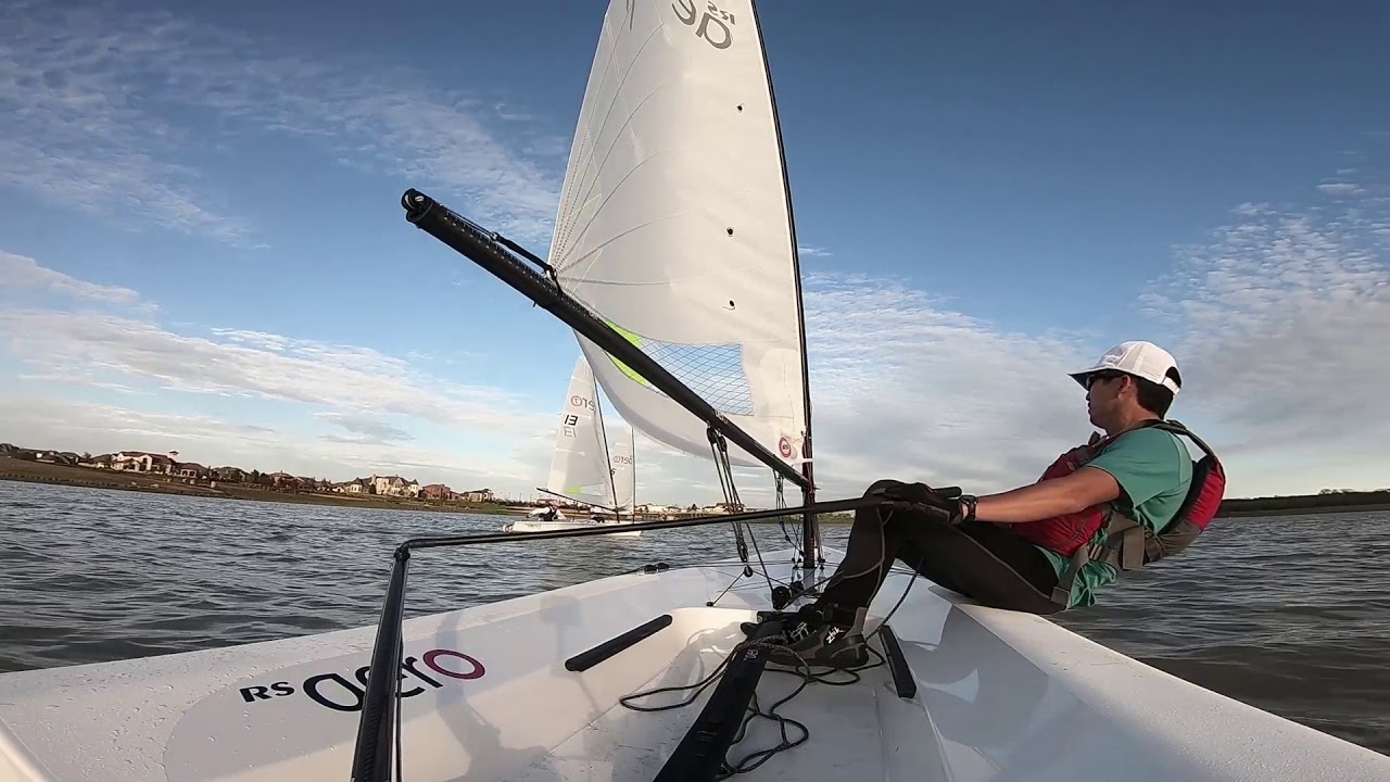 Roll Tacking an RS Aero Slow Motion