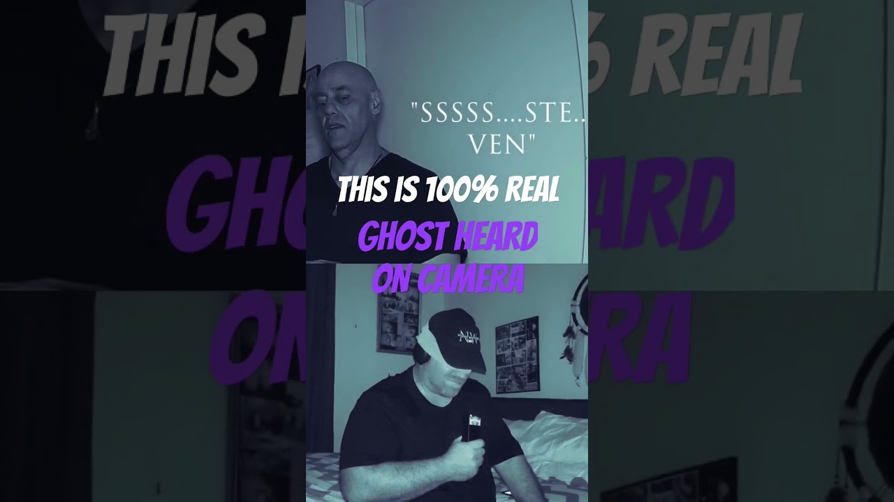 GHOST HEARD ON CAMERA!! 😱 Clearest disembodied voice!! This is REAL!!  #haunted #paranormal #shorts