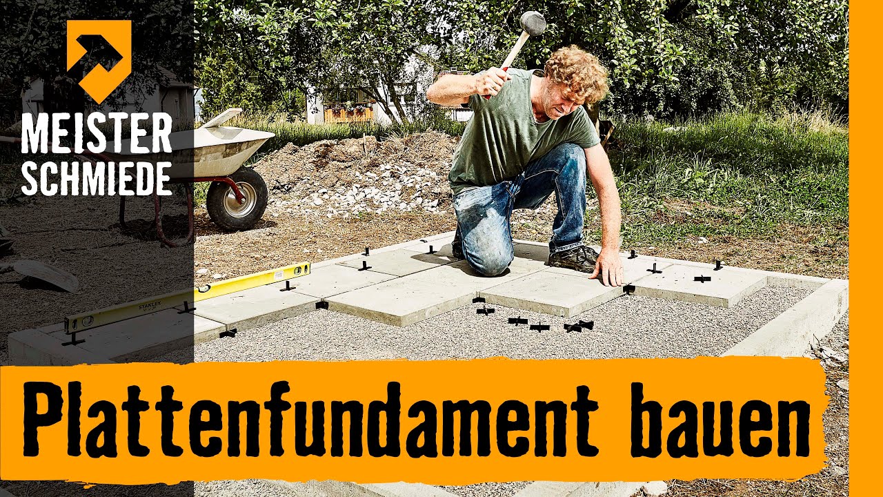 Plattenfundament bauen | HORNBACH Meisterschmiede
