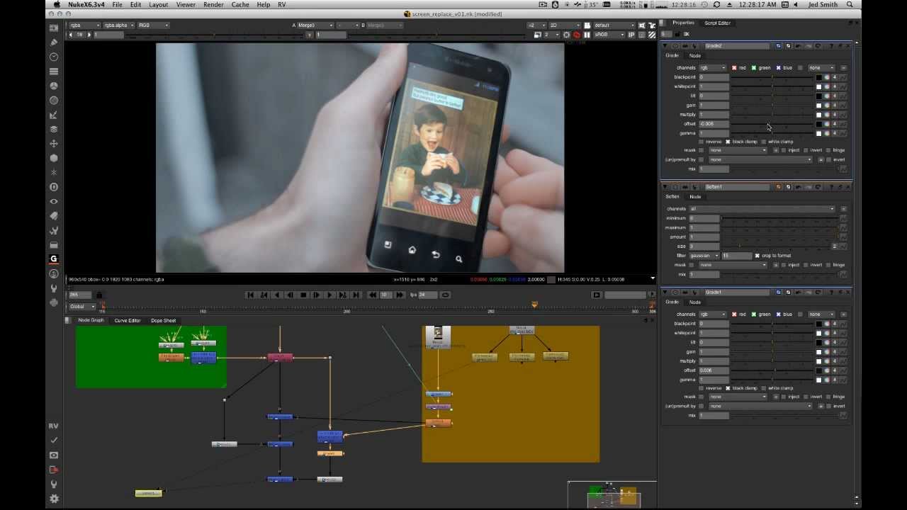 Nuke Screen Replacement Tutorial Part 2: Compositing and Integrating the Screen Content