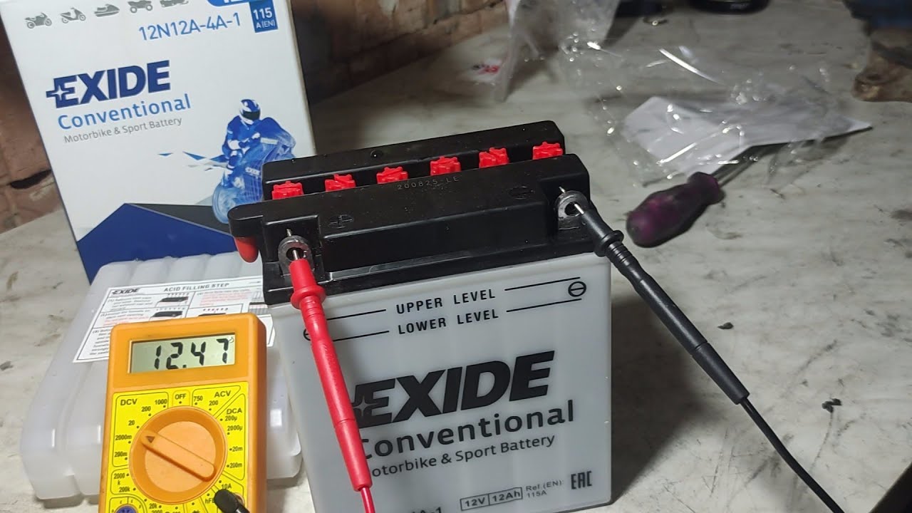Jak wlać kwas do baterii EXIDE Conventional • Jak uruchomić pierwszy raz nową baterie Pb 12V 12Ah
