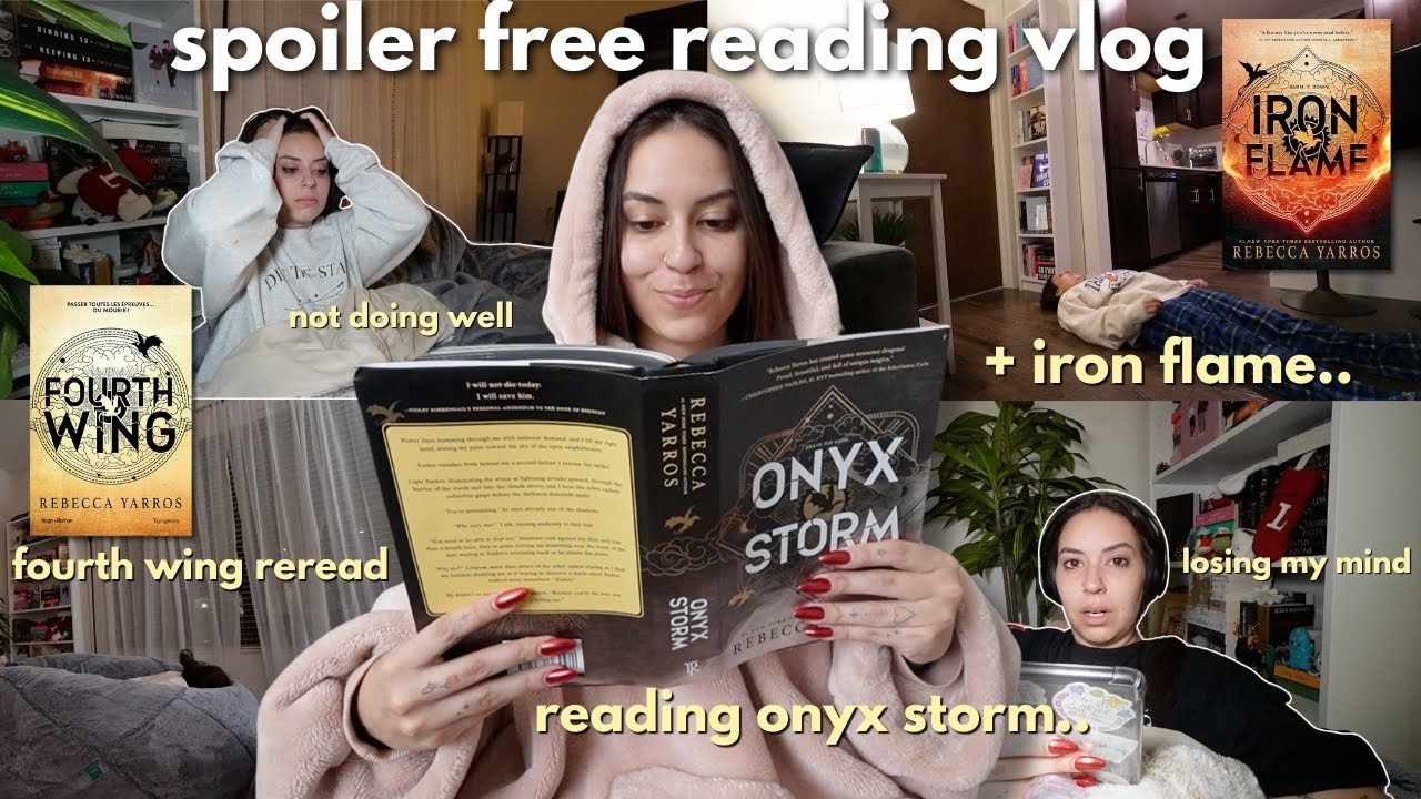 READING THE EMPYREAN SERIES! 🐉⚡️fourth wing, iron flame & onyx storm *spoiler free*