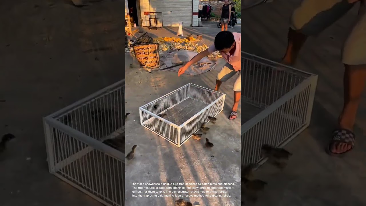 Clever Bird Trap: Easy Way to Catch Birds and Pigeons