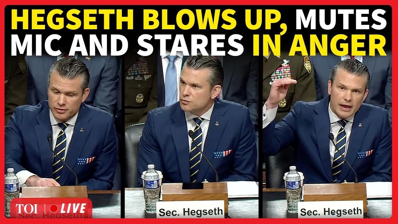 US Senate: &lsquo;Save The Lecture&rsquo;: Pete Hegseth Explodes, Turns Off Mic During Fiery Testimony