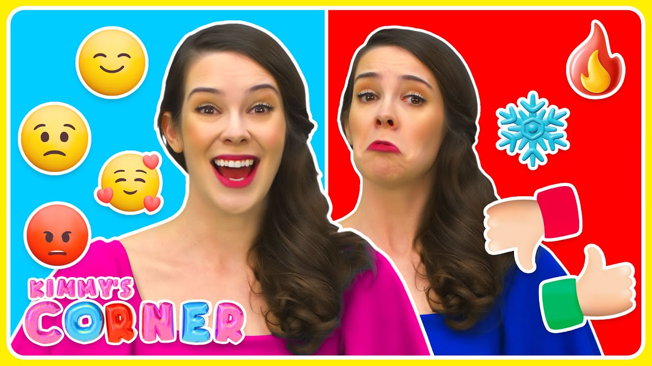 Yes, Yes / No, No | Opposite Emotions and Opposite Words - Kimmy's Corner - Toddler Learning