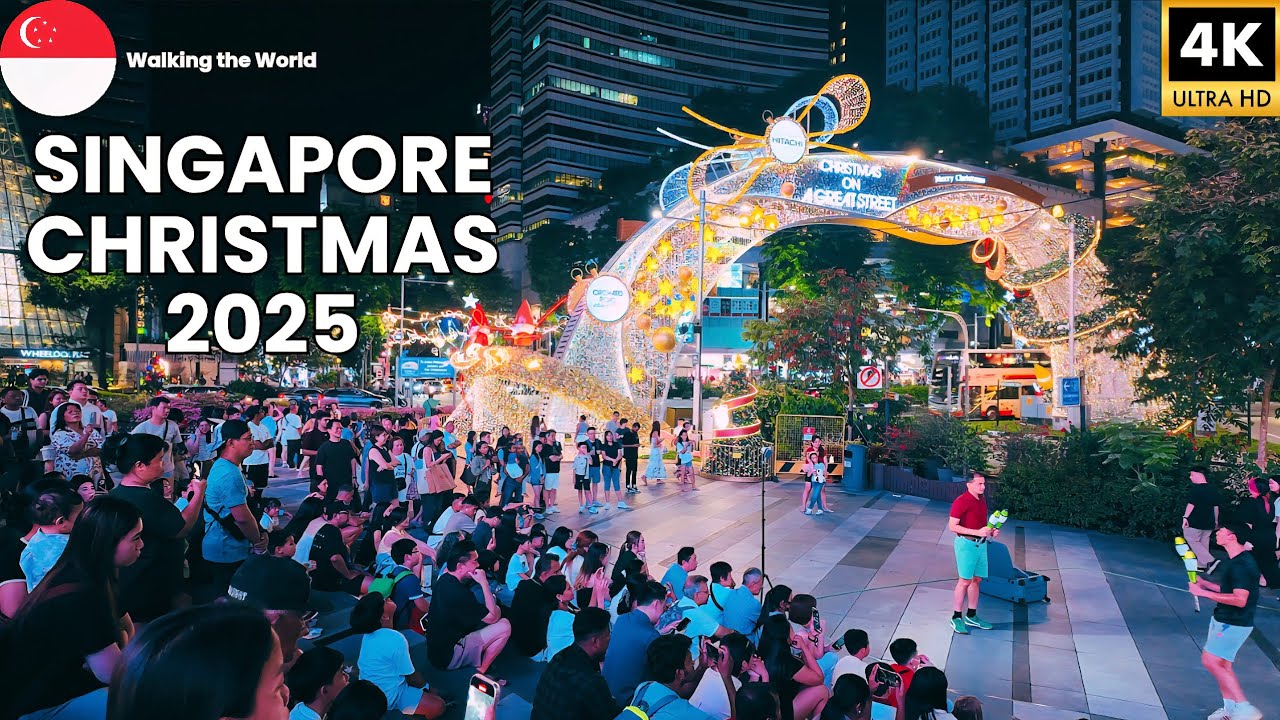 Orchard Road Christmas Light Up 2025 🎄 Singapore Christmas on a Great Street Festive Walk [4K]