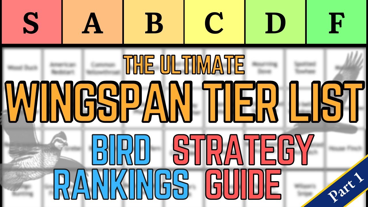 The Ultimate Wingspan Tier List: Early Game Strategy Guide & Bird Rankings - Part 1