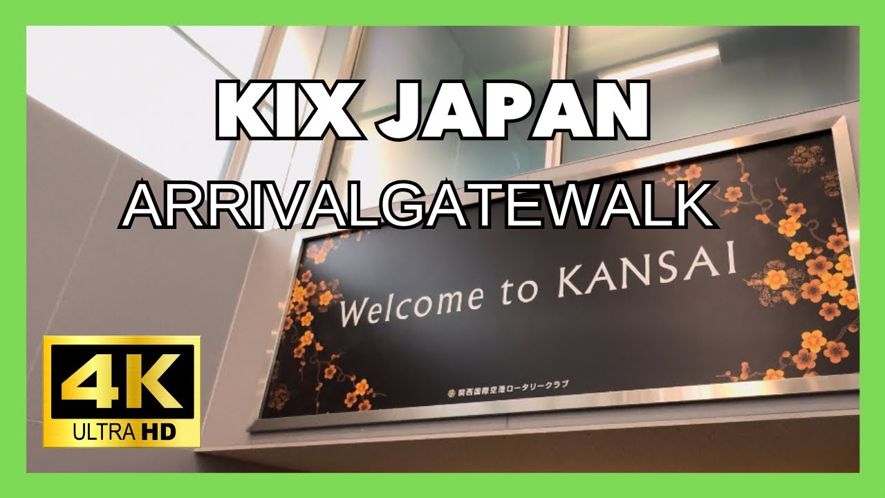 🇯🇵 Arrival at Kansai Airport, JAPAN 2024 （4K)